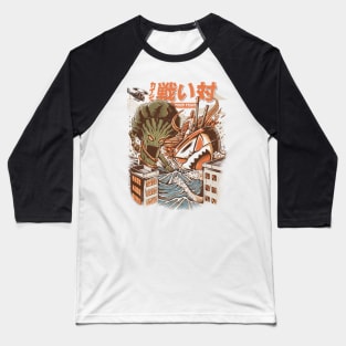 Kaiju Food Fight Baseball T-Shirt
